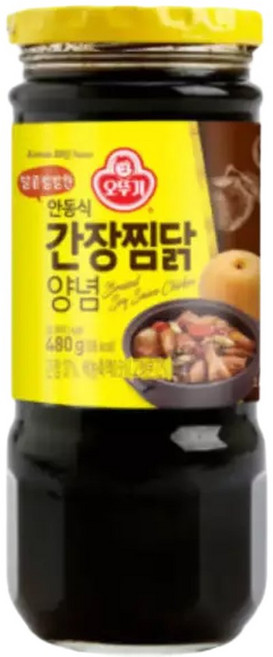 오뚜기 안동 간장 찜닭 양념 소스 480g X 30병 업소용 BNS, 30개