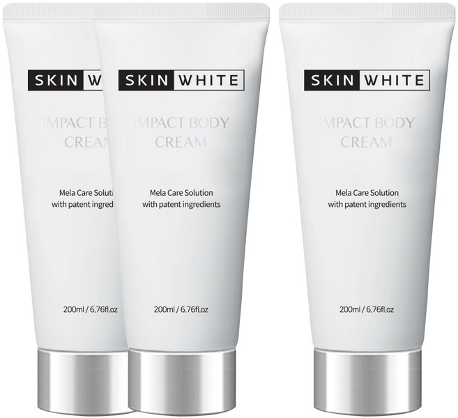 스킨화이트 임팩트 바디착색크림, 200ml, 3개