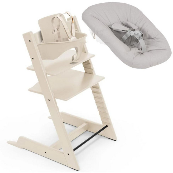 스토케 트립트랩 하이체어2 베이비세트 뉴본세트, 바닐라화이트