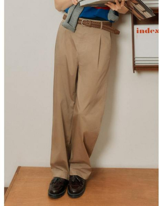 [백화점출고] 빈폴 와이드 치노 팬츠 베이지 (BC5421C34A)