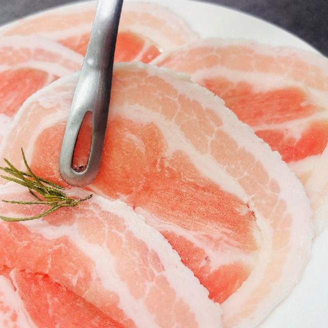 프리미엄 듀록 꽃삼겹 롤삼겹살 냉동 대패 삼겹살 500g, 1개