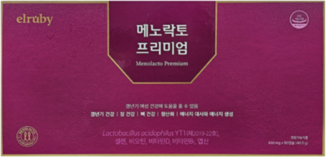 휴온스 엘루비 메노락토프리미엄, 90정, 1개