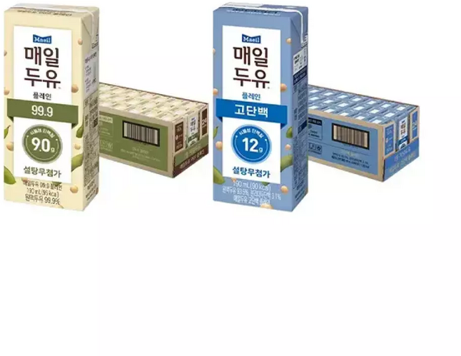 매일두유 99.9 190ml 24개 + 고단백 190ml 24개, 48개