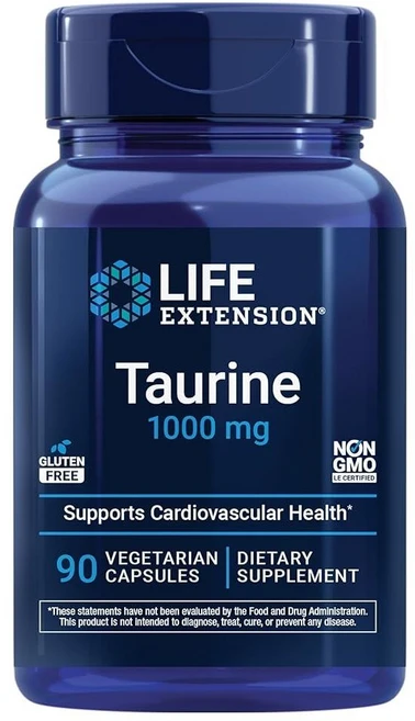 라이프익스텐션 Life Extension 타우린 1000mg 90정 영양제, 1개 - 쿠팡