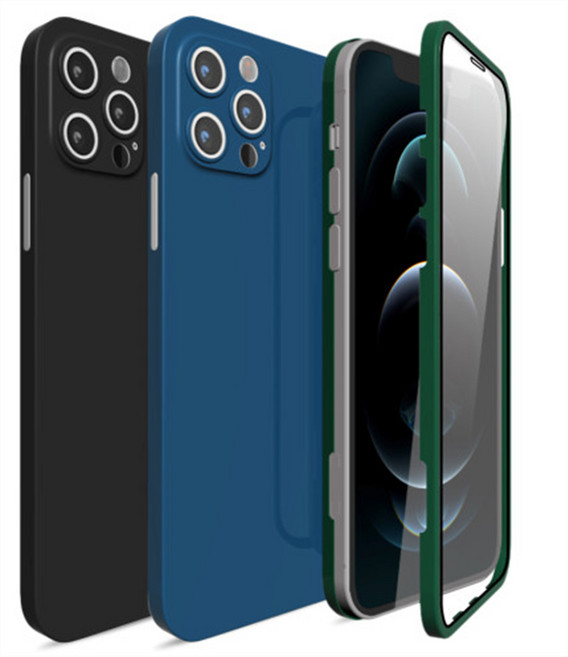 아이폰 풀커버 케이스 360도 전면 강화유리 액정보호 카메라 보호 커버