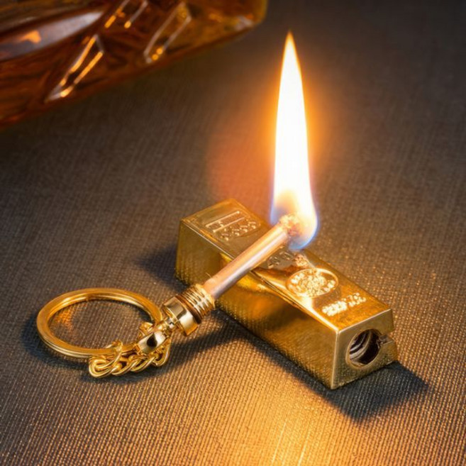 반영구 만번성냥 골드바 키링 라이터 부싯돌 E505