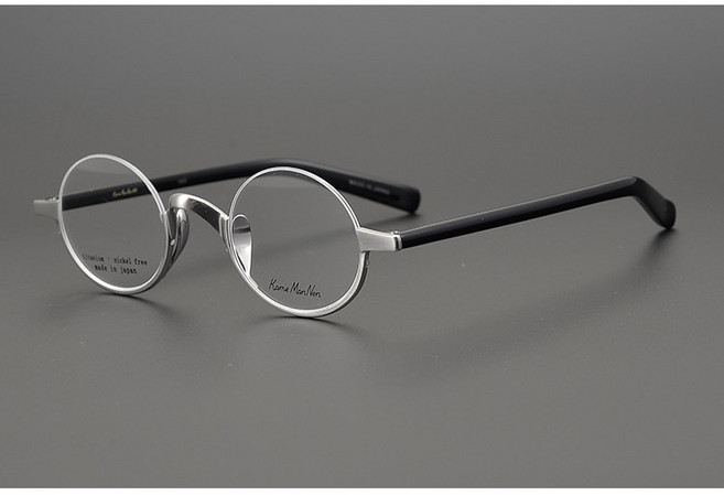 반테 초경량 안경 원형 가벼운 작은 안경테 둥근 뿔테 남자 여자