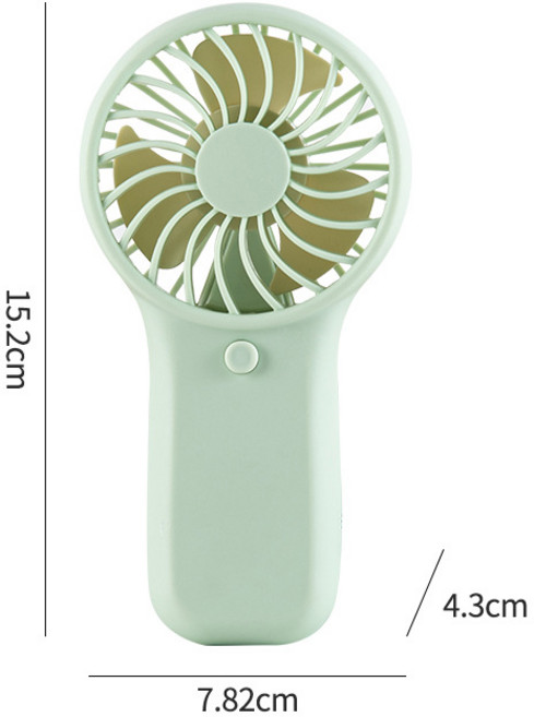 휴대용 소형 선풍기 건전지형 휴대용 미니 선풍기 선물, 색상 상자 포장, 5호 소형 선풍기[녹색]