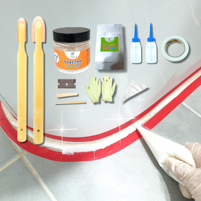 매직스토리 줄눈보수 변기 벽면 줄눈리폼 화이트펄 100g 수직용, 1개