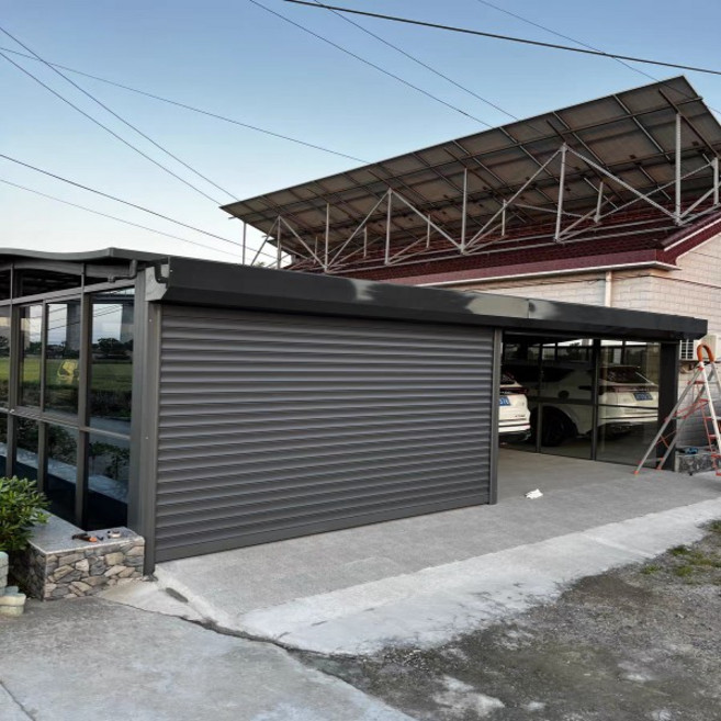 호환 수직 자동 롤러 셔터 도어 알루미늄 내구성 롤업 차고 문