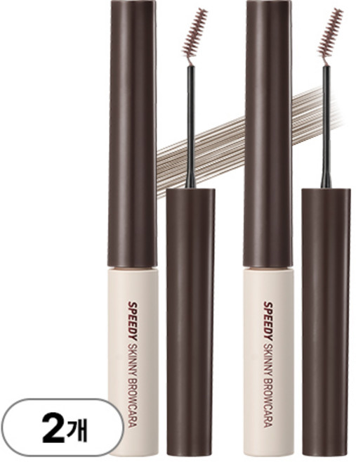 [NEW] 페리페라 스피디 스키니 브로우 마스카라, 2개, 02 다크브라운