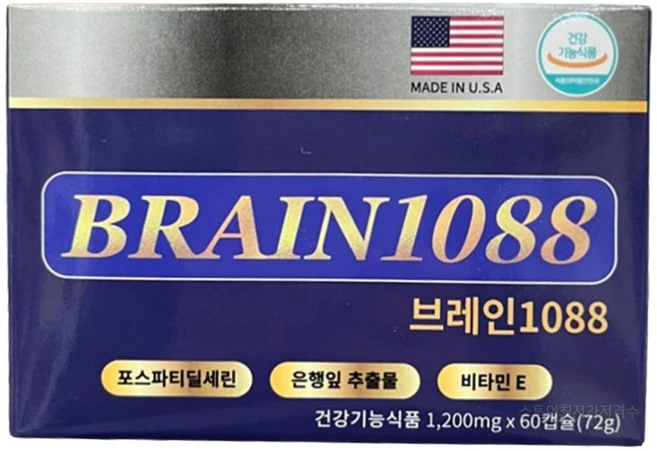 코스모팜 브레인1088 60정, 1개 - 쿠팡