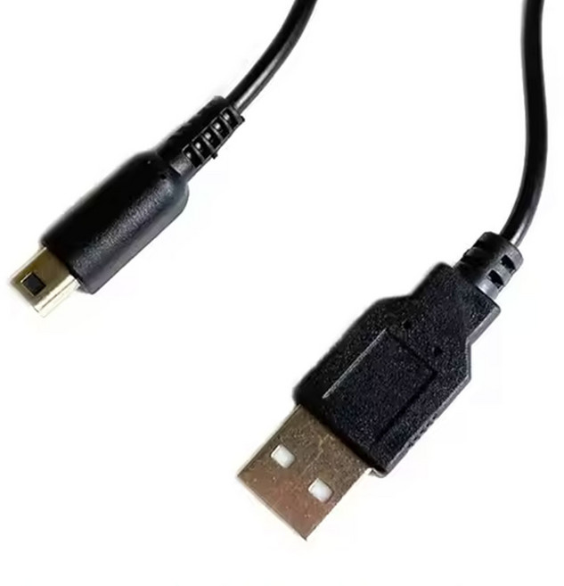 닌텐도 신형 NDSi 3DS New 3DS XL LL 호환용 USB 충전 케이블, 1개, 검정색, ndsi/3ds xl