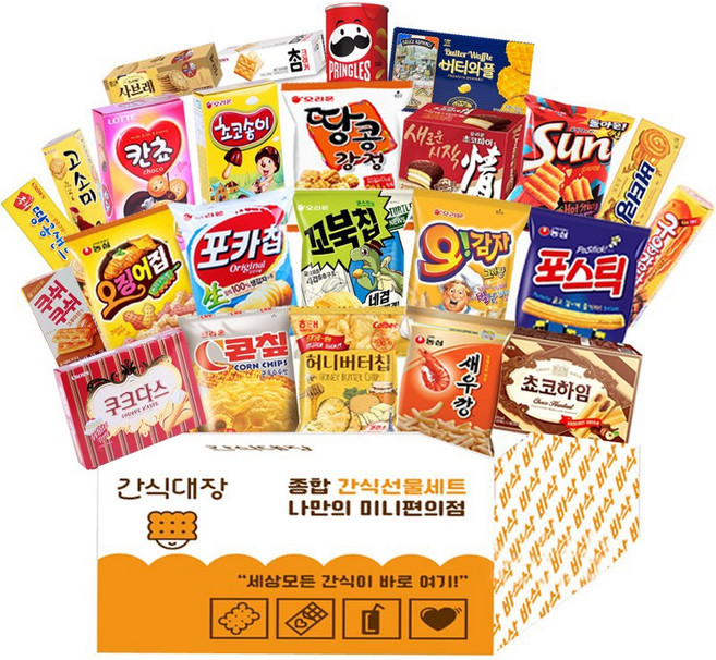 간식대장 탐나는 인기과자 선물세트, 1박스, 과자24종