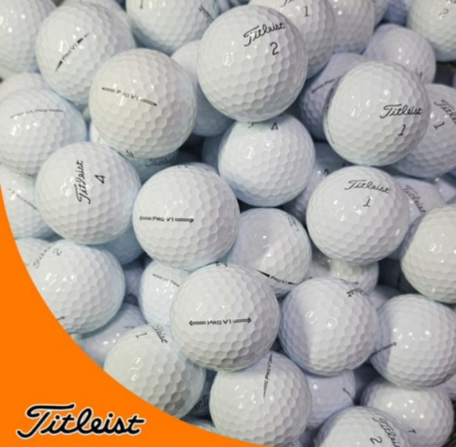 타이틀리스트 특 A+ 급 PROV1 V1X 로스트볼 20알 최상급 퀄리티 노마킹 노기스, 1개, 40개입, 화이트