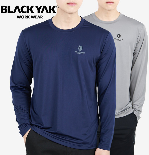 블랙야크 흡한속건 긴팔 라운드 티셔츠