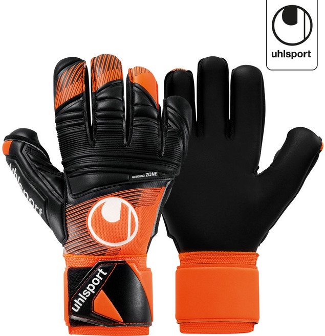 울스포츠 축구용 슈퍼 레지스트+ HN fluo 골키퍼장갑 양손착용 101131601, 플로우 오렌지 + 블랙 + 화이트, 1개
