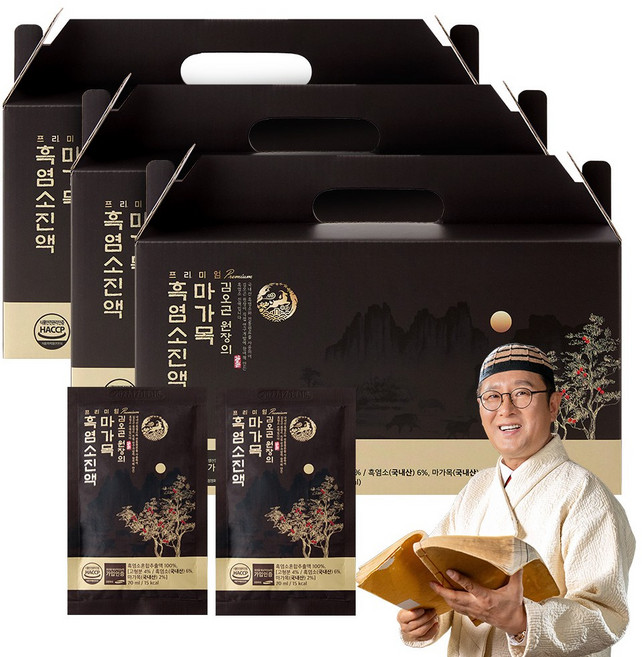 김오곤원장의 프리미엄 마가목 흑염소 진액 100% 국내산 30P, 3개, 2.1L