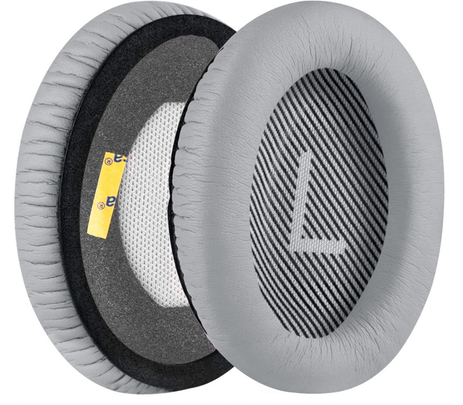 보스 QC35 QC45 QC25 QC QC SE AE2 이어 패드 호환 쿠션 커버 헤드셋 헤드폰 교체 스펀지, QC35 QC25 QC 15 AE2, 그레이