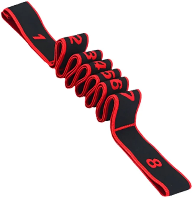 피트니스 저항 밴드 요가 스트레칭 벨트 초보자를위한 세그먼트 운동 훈련 등 라틴 댄스 탄성