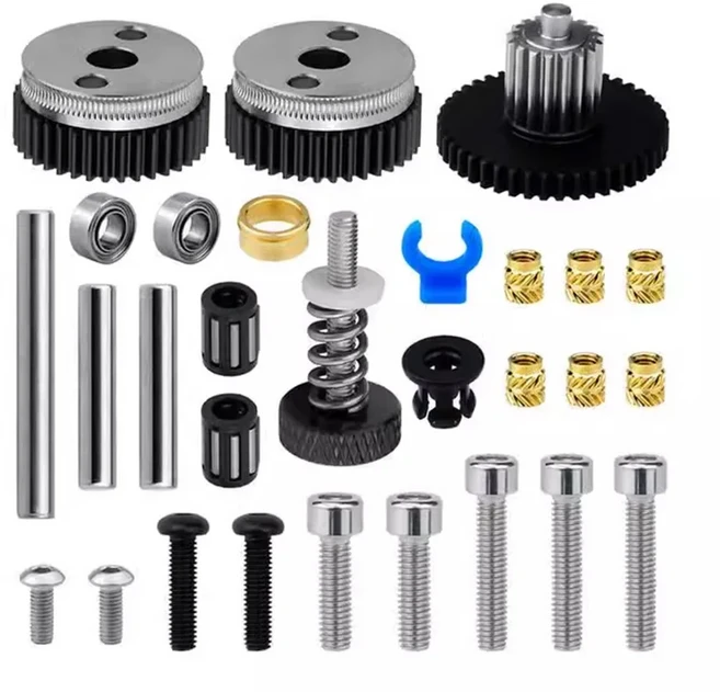 이중 기어 압출기 HGX-LITE-압출기 경화강 감소 고속 모터 CR10 Ender3 VORON용 3D 프린터 부품, 01 HGX Gear Kit