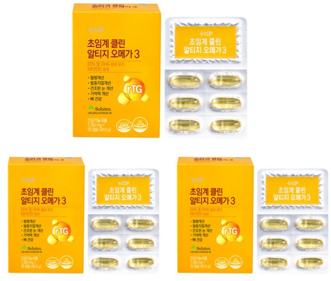 초임계 클린 알티지 오메가3 고함량, 3세트, 30정