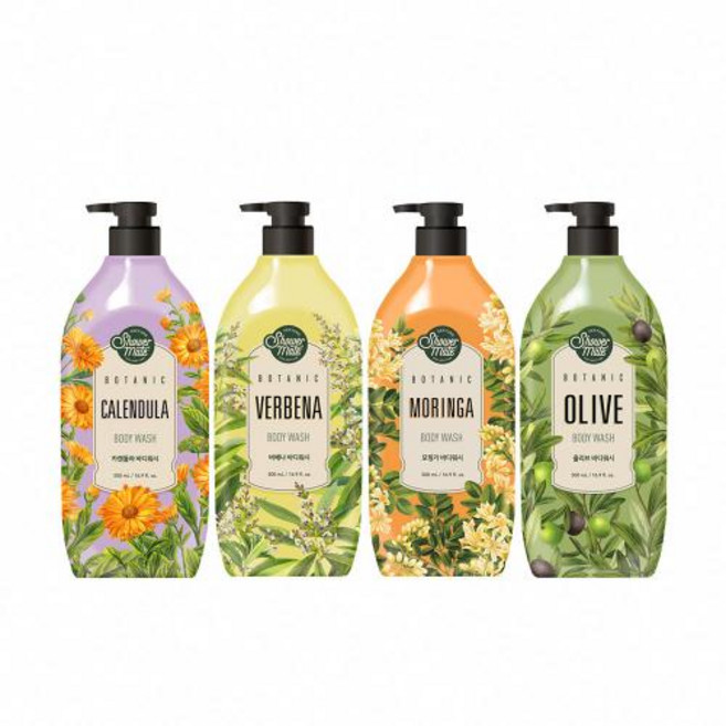 Shower Mate botanic terrace 身體沐浴乳, 3個, 500 mL / 16.9 fl. oz.