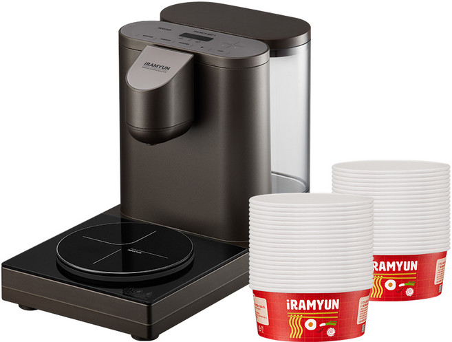 로이첸 가정용 라면조리기 아이라면+전용용기40개세트 한강라면기계, 모카무스(용기5개포함)+전용용기40개