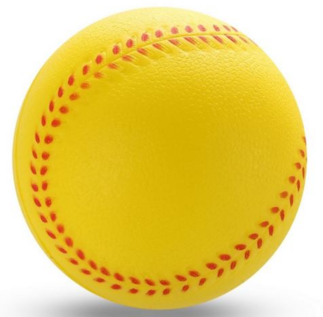 메리길드 야구공 소프트 안전구 연습캐치볼 옐로우, 2개