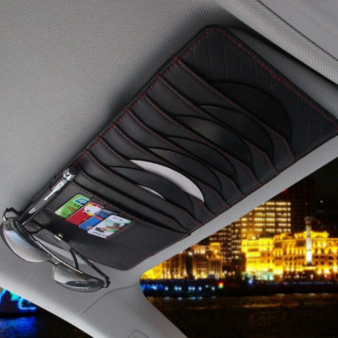 차량 썬바이저 CD보관 카드포켓, 1개