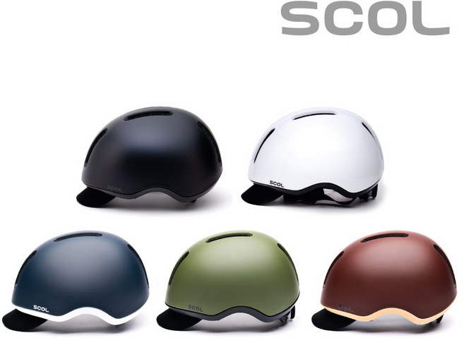 SCOL 플레이 어반 자전거헬멧 전기자전거, 스윗 브라운 / M (54~58cm), 1개