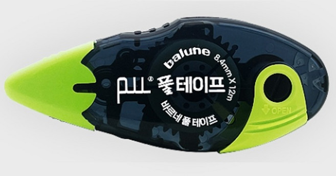 동기바르네 풀테이프 BGT-0180 8.4mm x 12m, Green, 3개