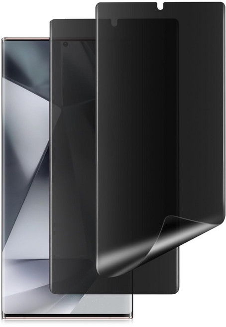 1+1 나인테크 프라이버시 사생활 지문방지 풀커버 액정 보호 필름, 2개