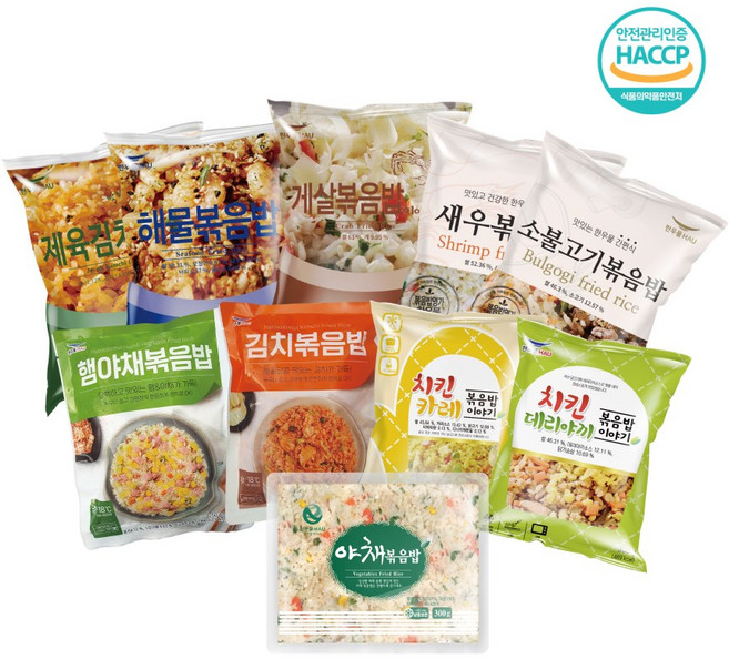 한우물 볶음밥 야무진 10종 세트, 2.7kg, 1세트