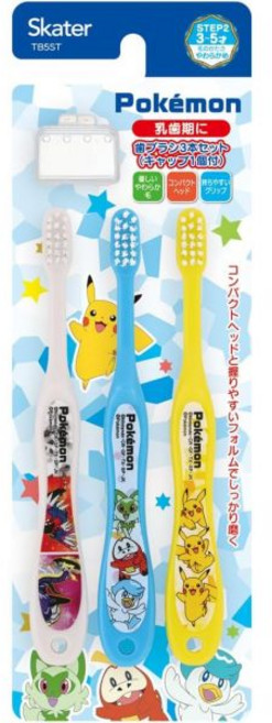 スケーター(Skater) 스케이터 TB5ST-A 칫솔 3-5세 소프트 3팩 포켓몬 23N 5.5인치(14cm) 일본 출고 키즈, ポケモン