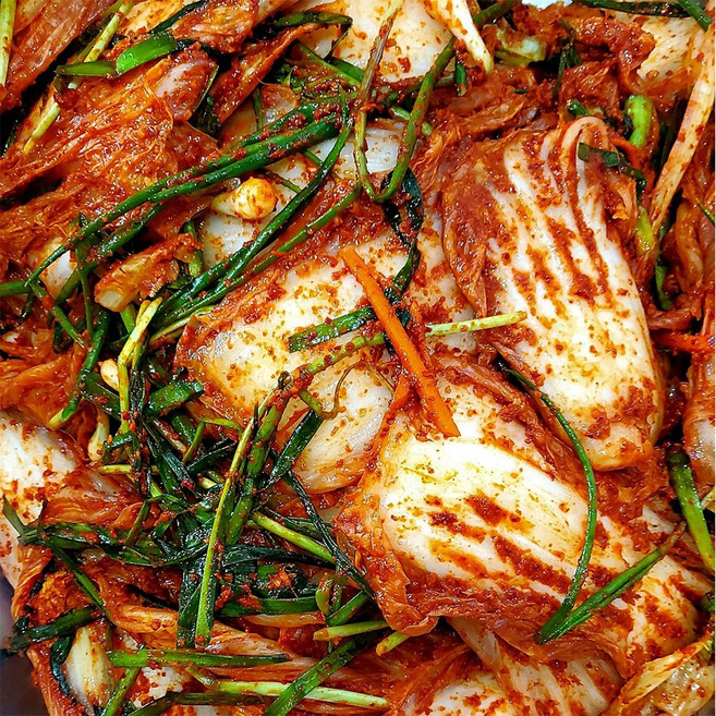 전라도 꽃 김치 전라도김치 전라도맛있는김치 수제 알배추 겉절이 (매운맛)김치 수제김치 당일제조, 1kg, 1개