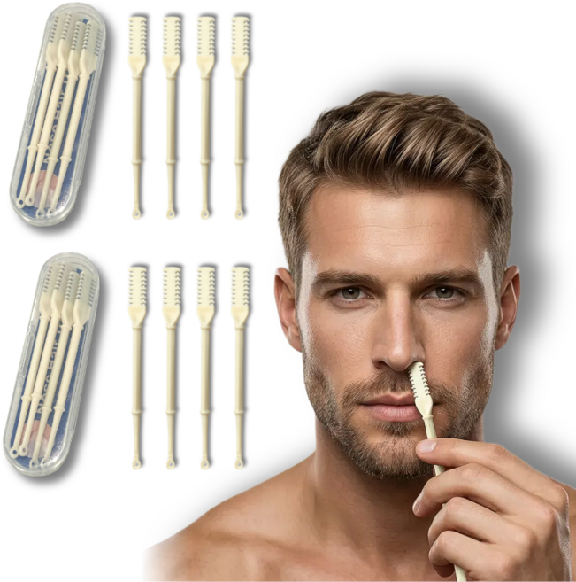 온리상점 안전한 휴대용 양날 안전칼날 코털제거기 코털정리, 2세트(총 8개)