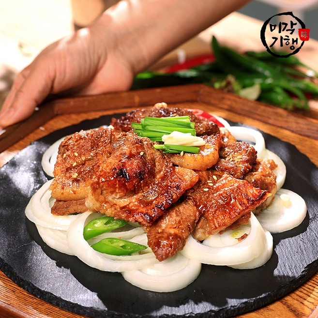 미각기행 양면칼집 수제 돼지양념구이, 800g, 1개