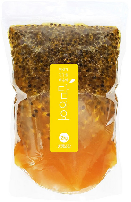 담아요 수제 백향과청(패션후르츠청) 비정제사탕수수원당, 1개, 2kg