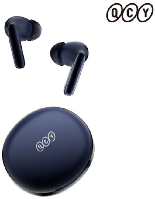 QCY 노이즈 캔슬링 블루투스이어폰, QCY-T13ANC2 APP, 네이비
