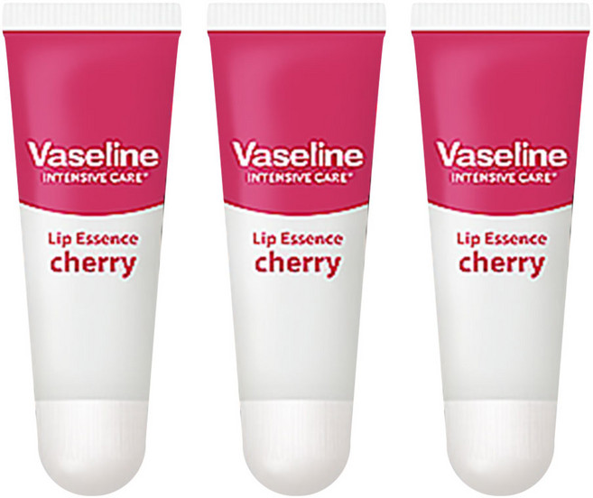바세린 인텐시브 케어 립 에센스 체리 10ml, 무색, 3개