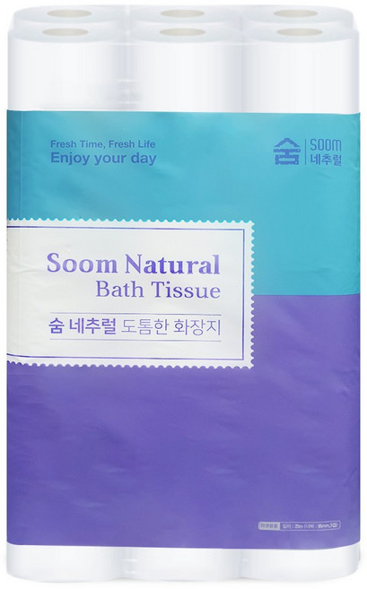 숨내추럴무형광3겹25m(30롤), 2개