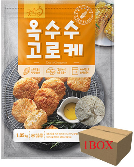 굿프랜즈 옥수수 고로케 1BOX 1050g X 10개, 1.05kg