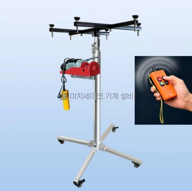 공조리프트 운반 적재 전동 리프팅 작업대 크레인 리프트, 3.5m 유무선/업글모터