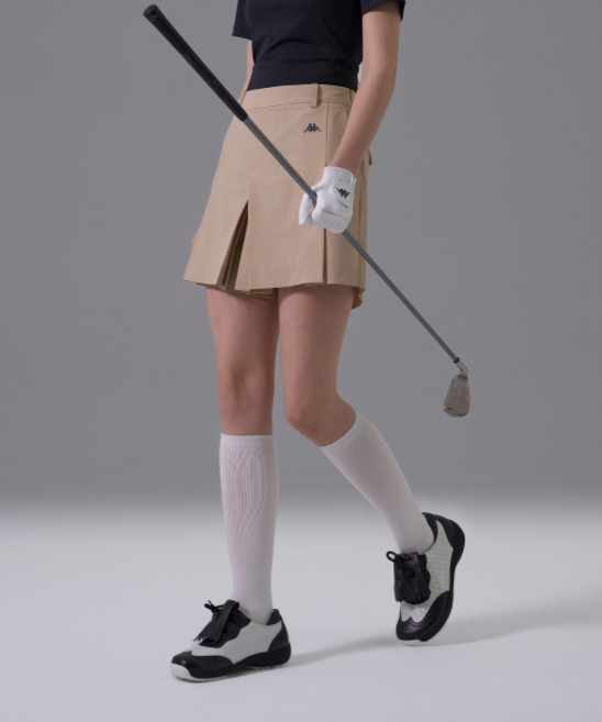 [국내매장판] 카파 KAPPA 골프 겹주름 스커트팬츠[치마바지] 베이지 KPFEKBP02_ 142834