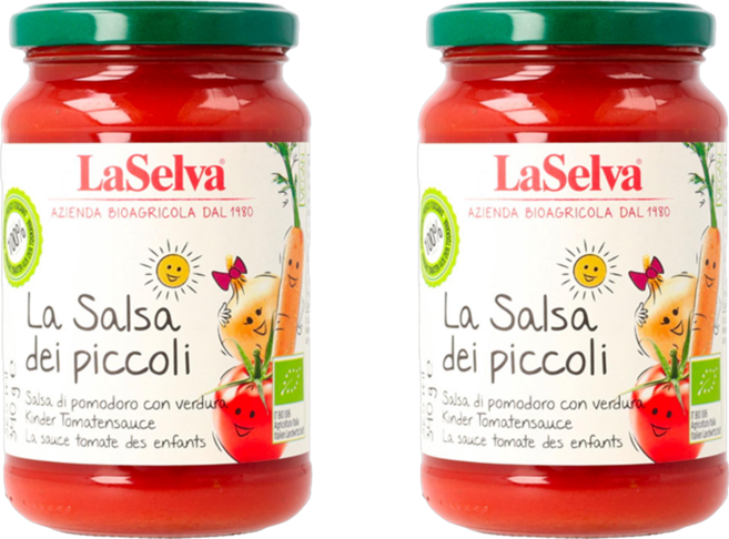 라셀바 이탈리아 어린이용 유기농 저염 토마토소스, 2개, 340g