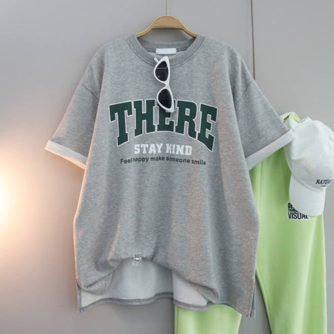 달콩 여성 데어레터링박스반팔티 빅사이즈 국내제작