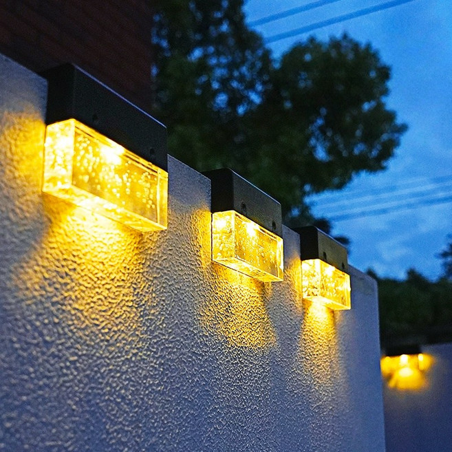 태양광 정원등 LED 계단 조명 할로윈 크리스마스 인테리어 조명 계단등 야외 조명 가로등 6개