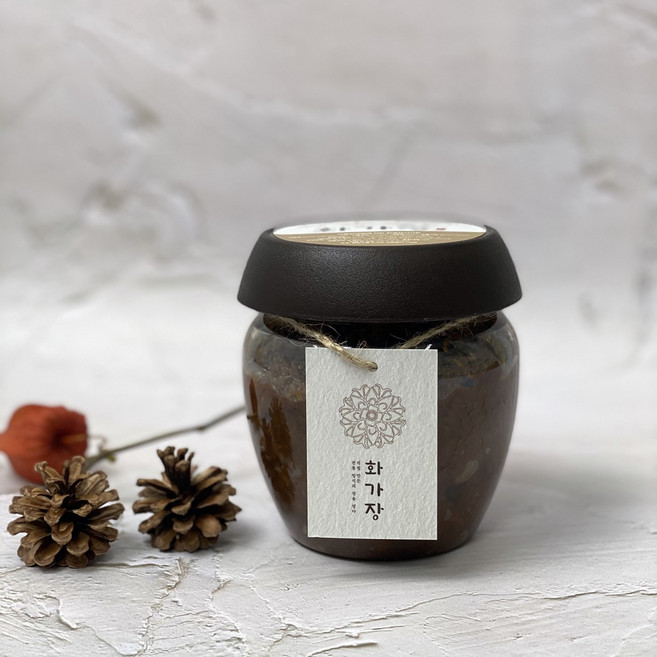 화가장 저염 맛있는 수제 국내산 우리콩 시골 직접만든 조선 전통 재래식 집된장 2kg, 1개