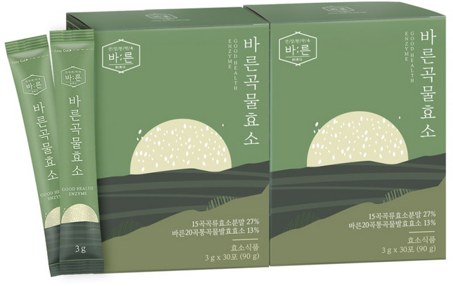 바른 곡물효소 누룽지맛, 90g, 2박스